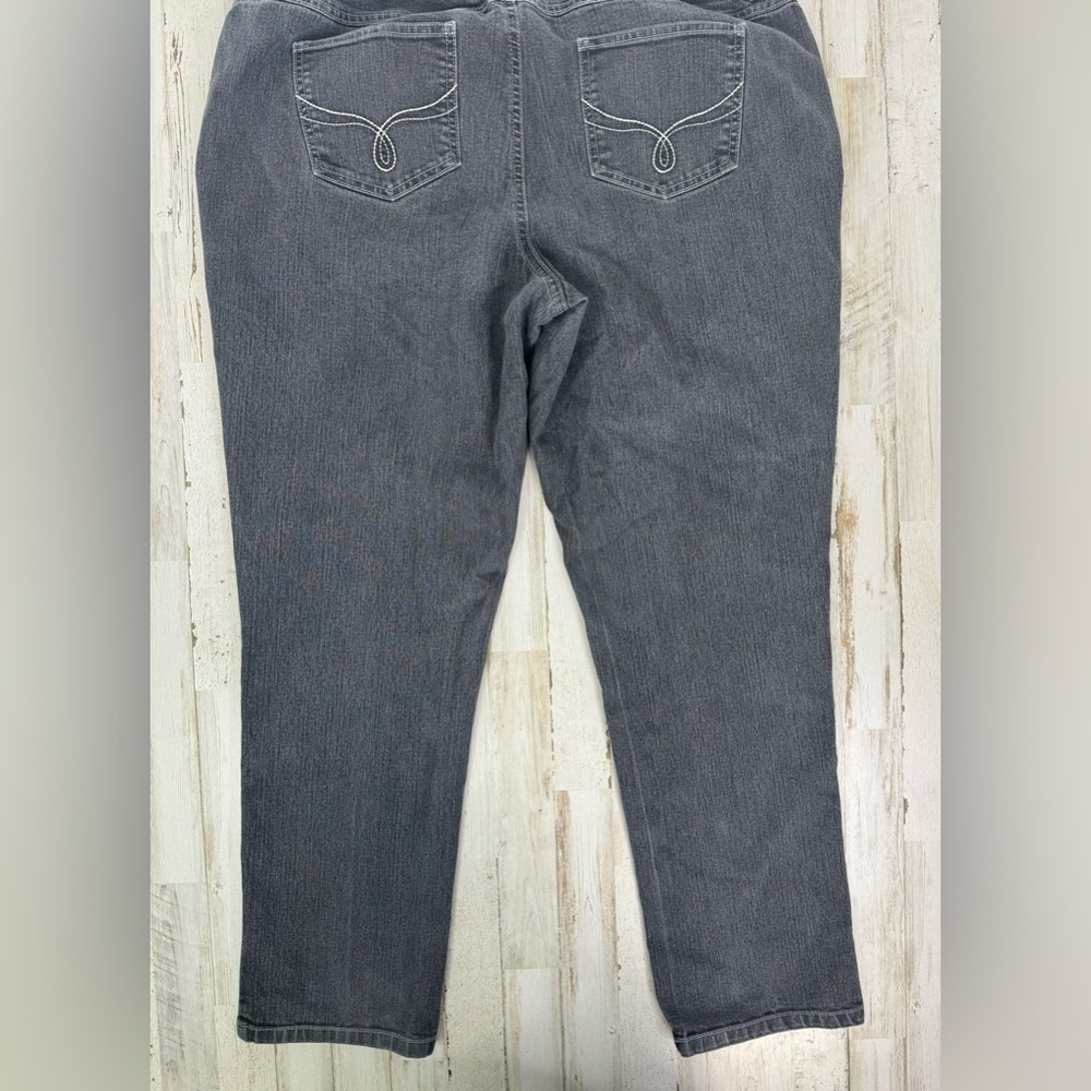 Cato Black Jeans Women's 18W 40x32 Straight Leg High Rise - Picture 11 of 11